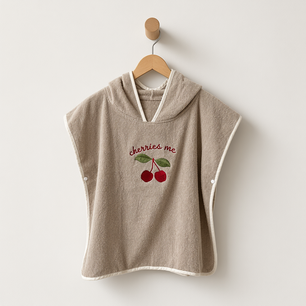 Cape de Bain Enfant à Capuche 100% Coton