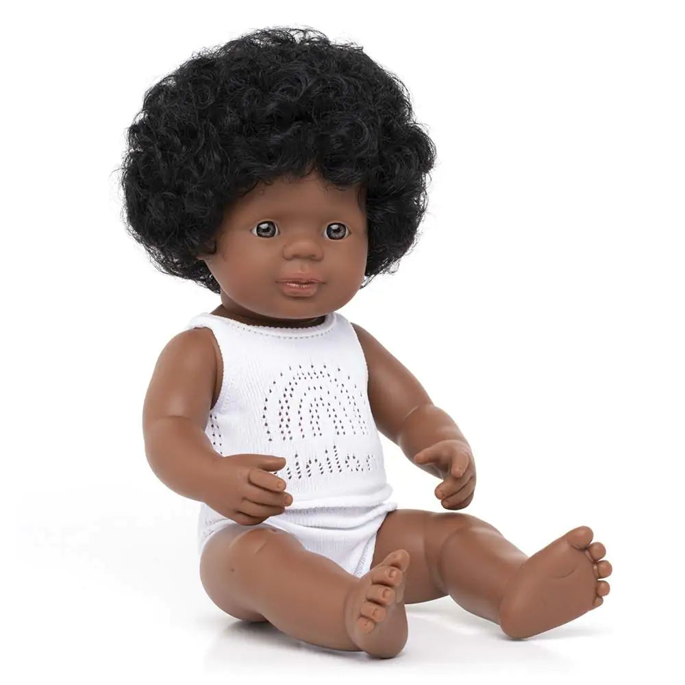 Poupée fille afro-américaine 38cm Miniland