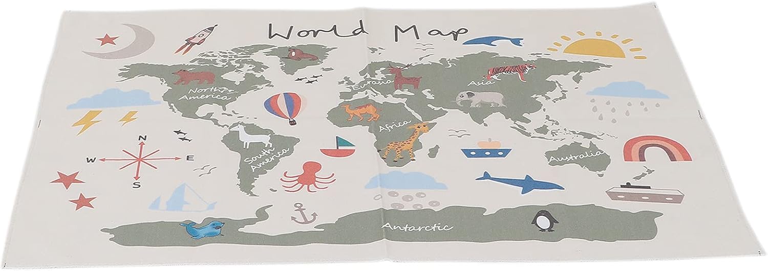 Tapisserie murale en toile World Map