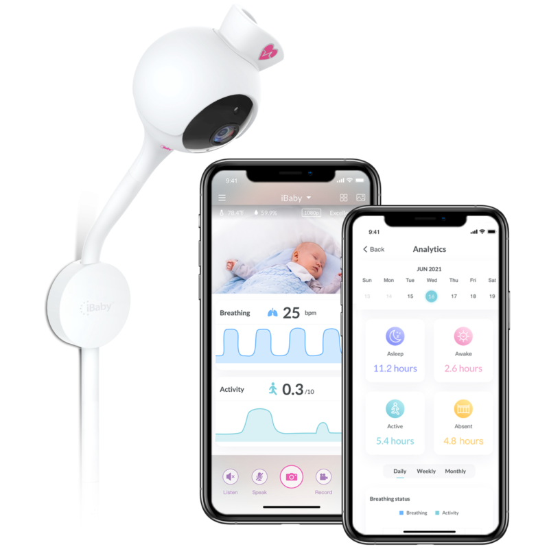 Smart Babyphone iBaby i2 avec détection respiration et mouvement - Baby Monitors par iBaby