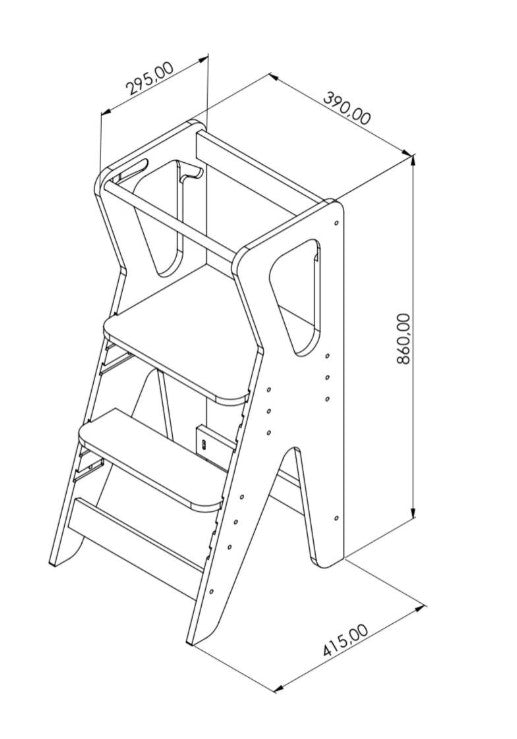 Tour d'observation Montessori réglable