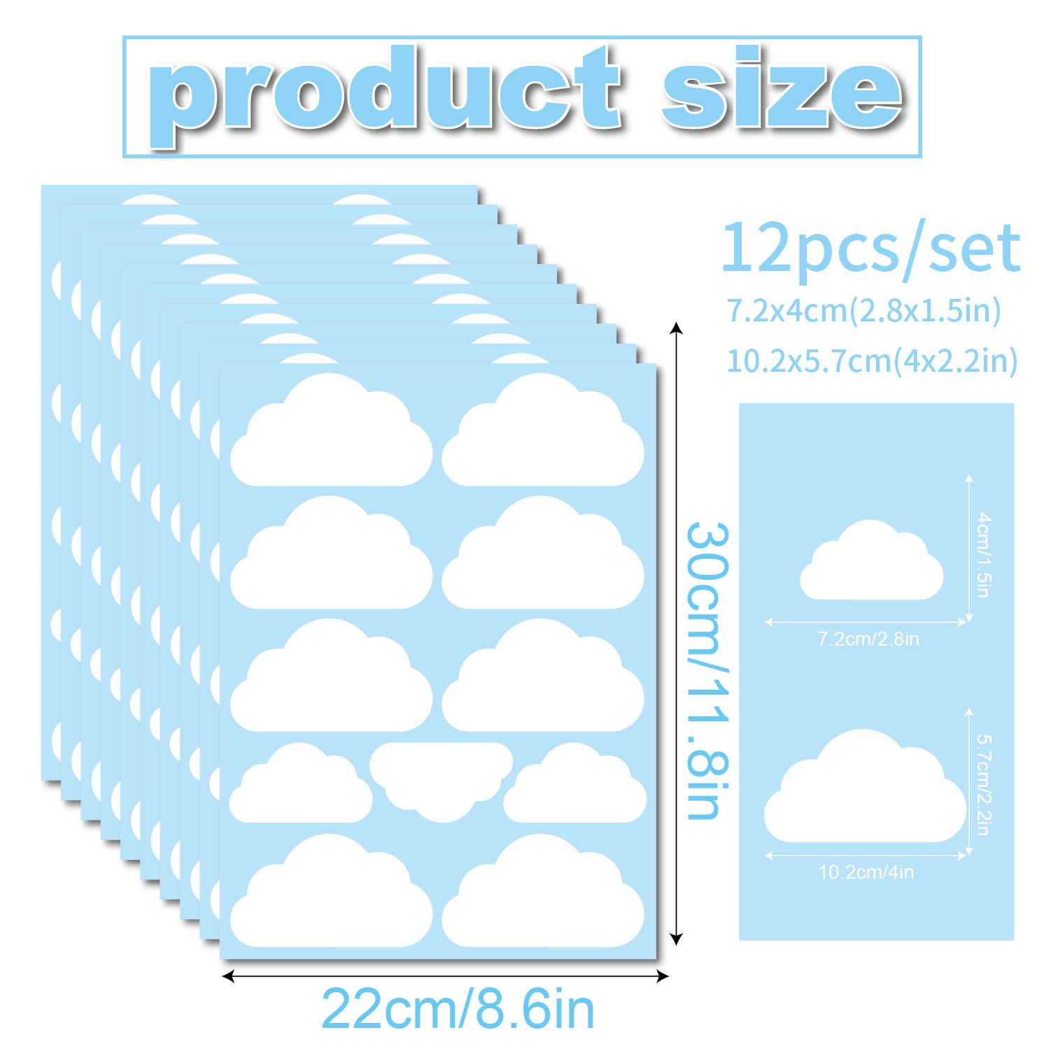 Sticker Nuages 55 Stickers