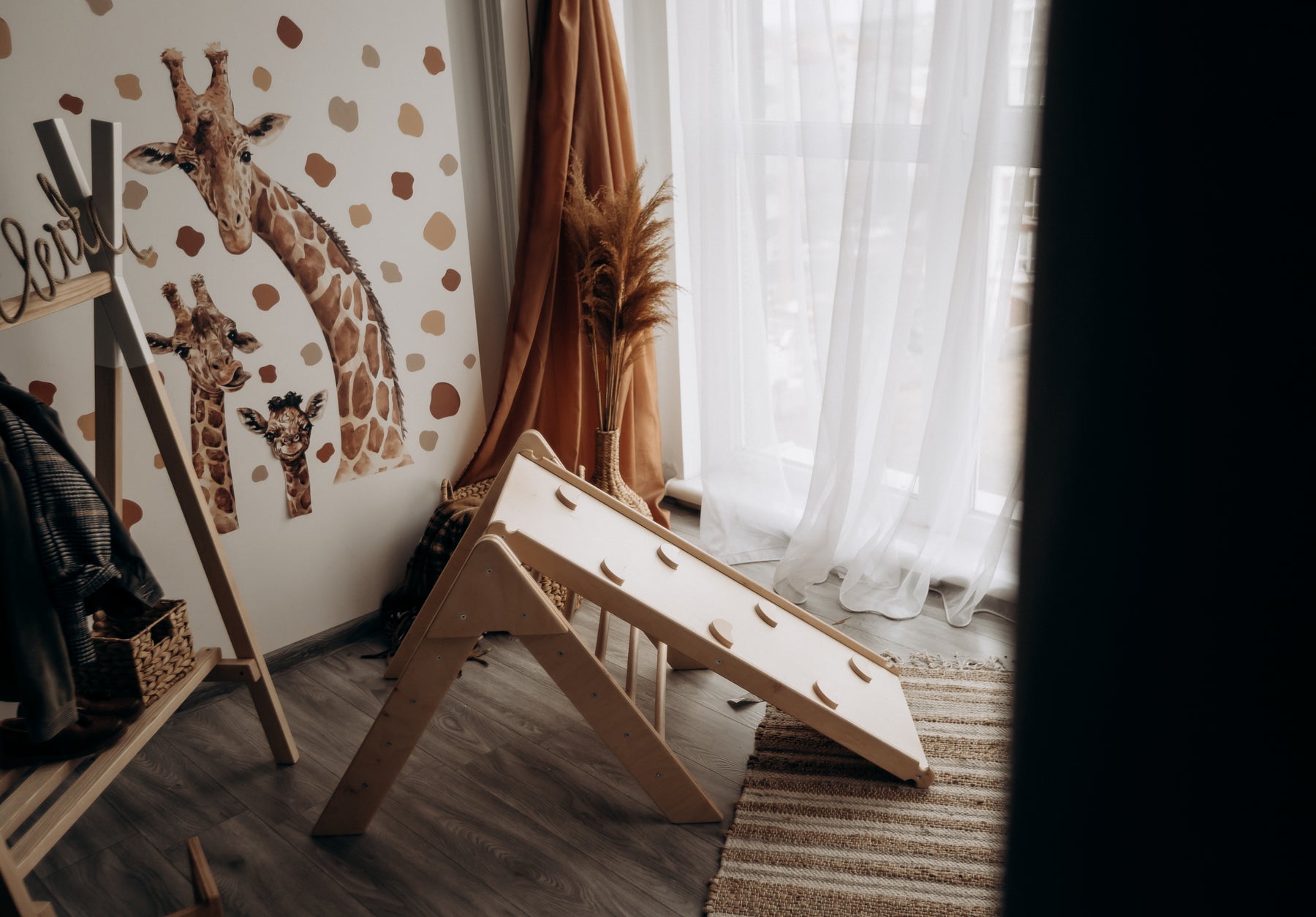 Ensemble Triangle Pikler et Rampe d'escalade