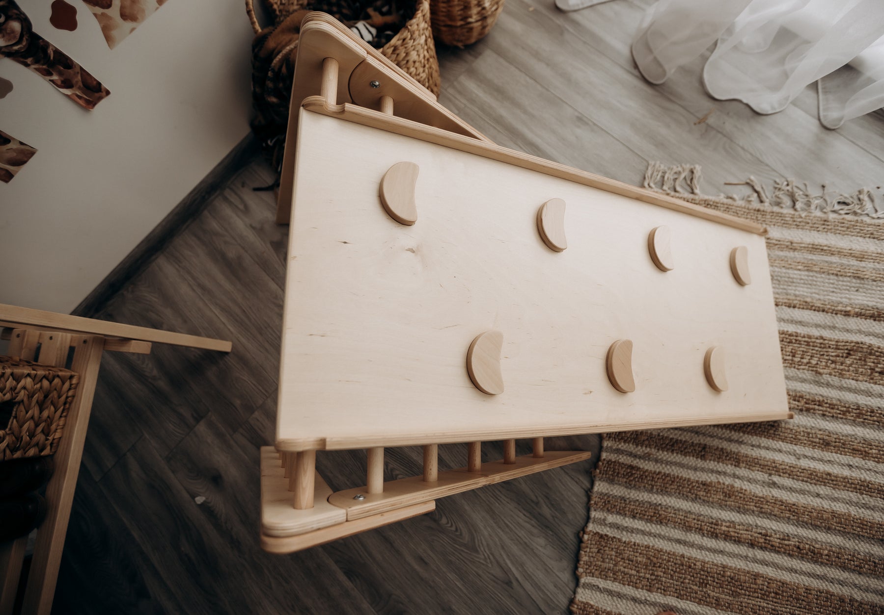 Ensemble Triangle Pikler et Rampe d'escalade