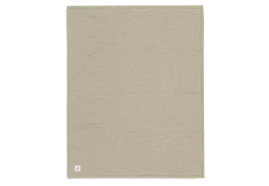 Couverture 100x150cm Soft Waves Olive Green - Jollein