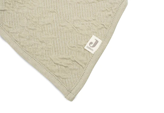 Bavoir Bandana Soft Waves Olive Green (x2) - Jollein