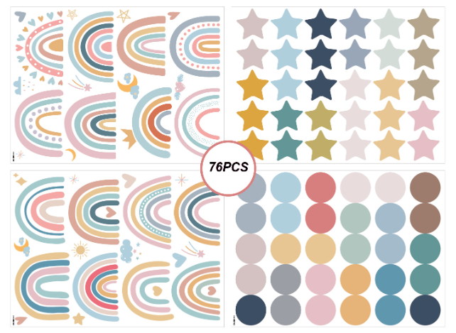 Sticker arc en ciel 78 Stickers