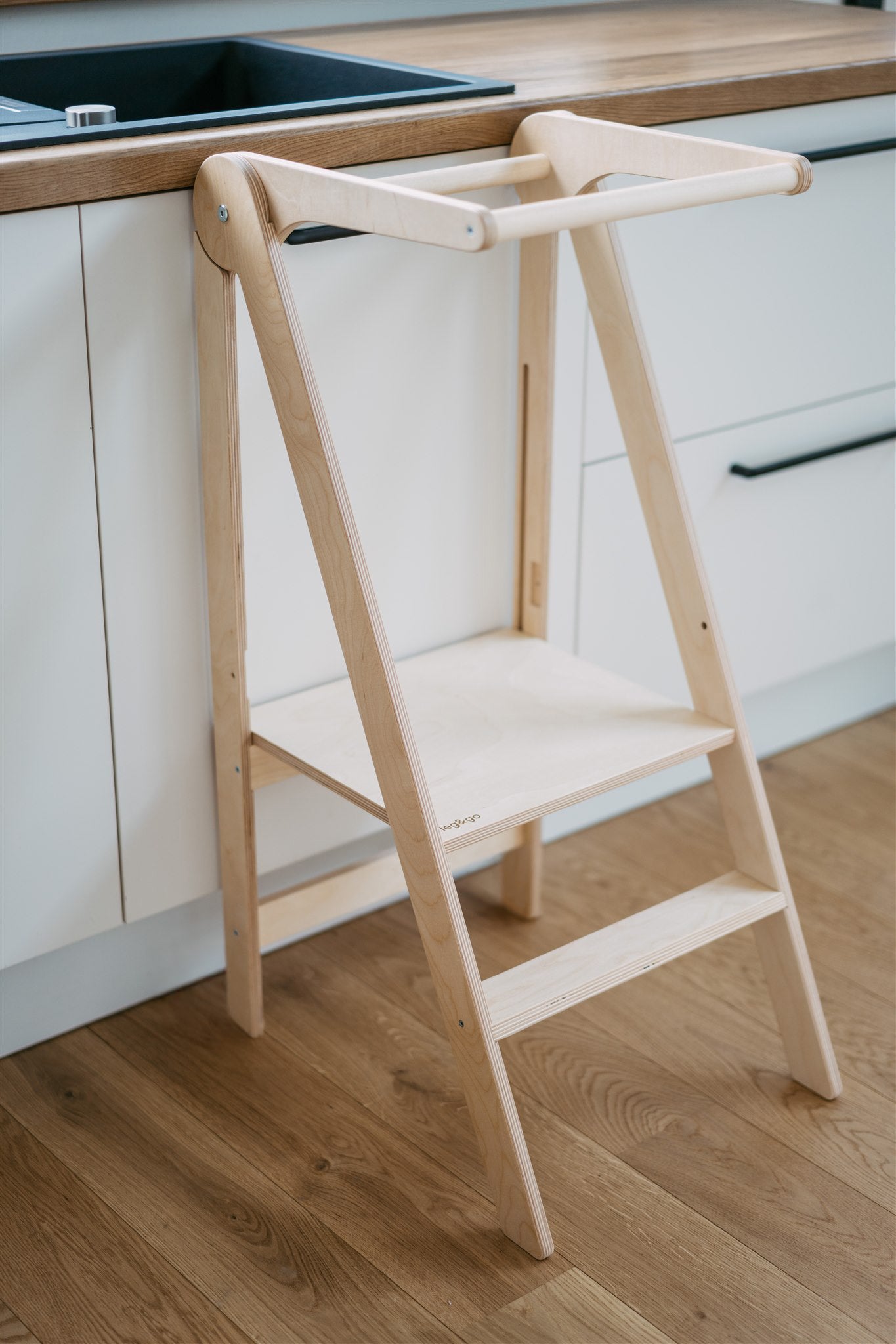 Tour D Observation Enfant Helangel Folding Learning Tower, Tour Montessori Pliable De 1 To 3 Years Old Observation Tower For Children Montessori Learning Natural Wood Kitchen Helper Safety Easy To Assemble
