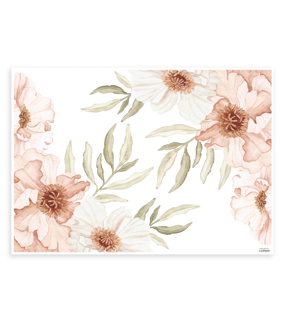 Stickers Chambre Fille  Bouquets de fleurs - Décoration Lilipinso