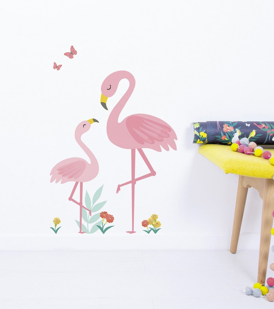 Grand sticker Rio flamants rose Lilipinso - Wallpapers par Lilipinso
