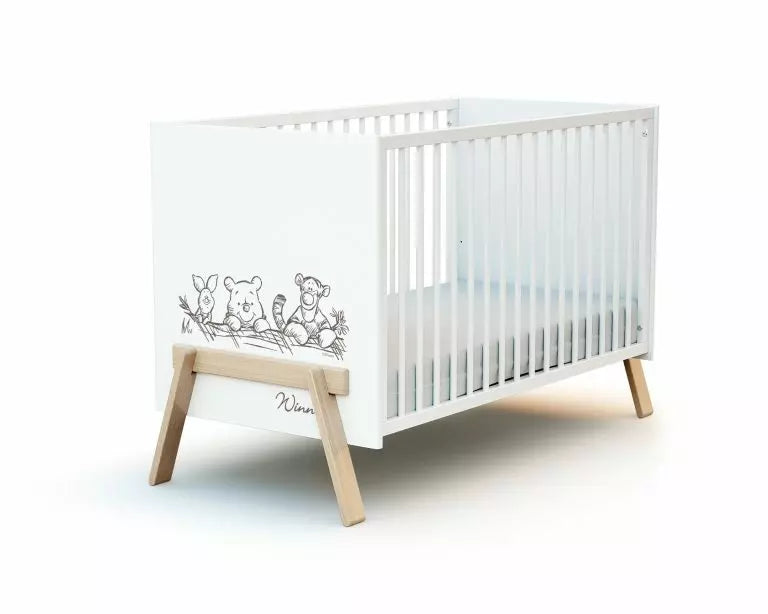 Lit Bébé 60x120cm Disney Winnie Canaille AT4 - Cribs & Toddler Beds par AT4
