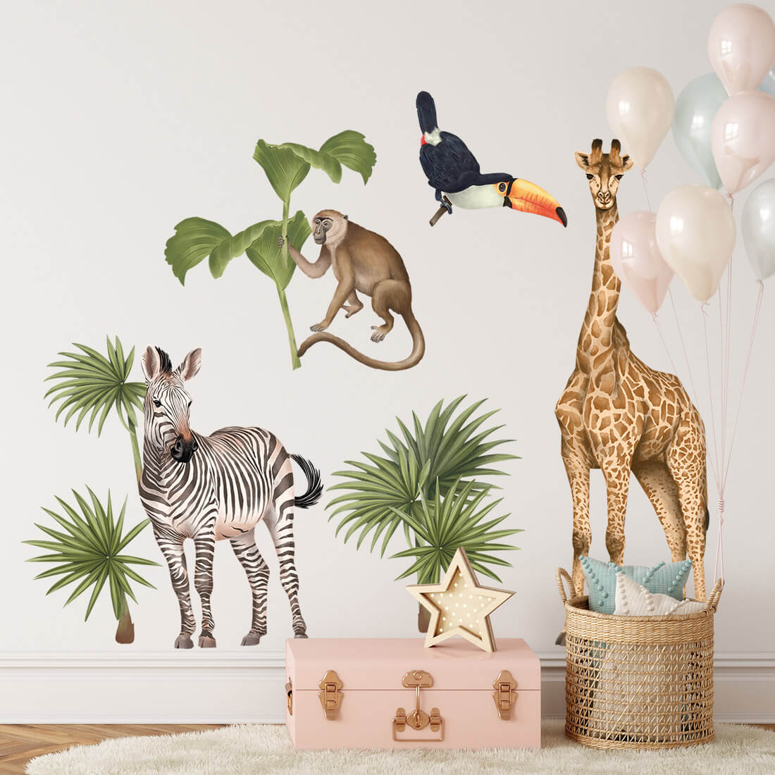 Sticker animaux safari II Pastelowe Love - Wallpapers par Pastelowe Love