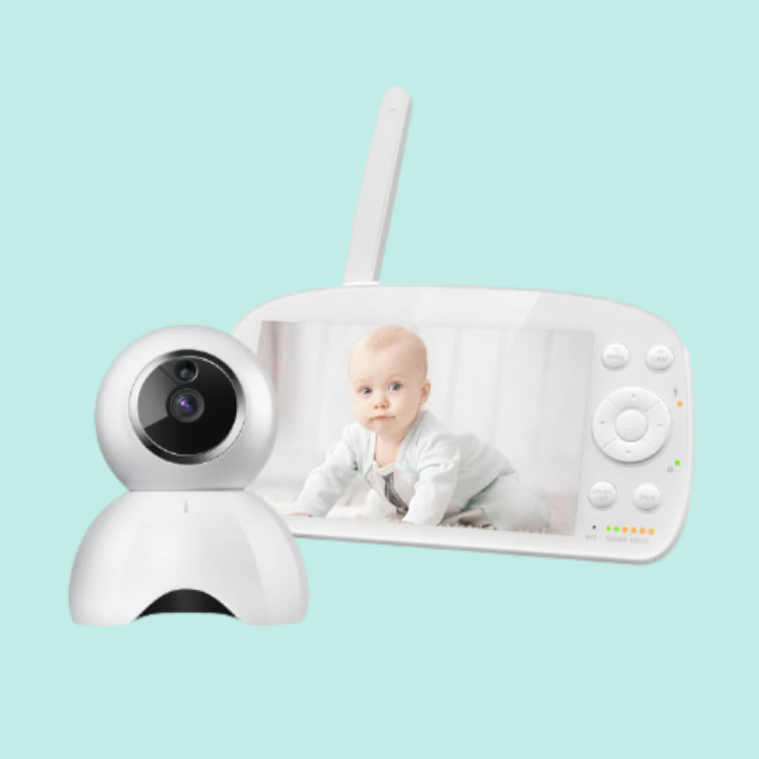 photo d'un Babyphone vidéo pour surveiller son enfant avec camera orientable