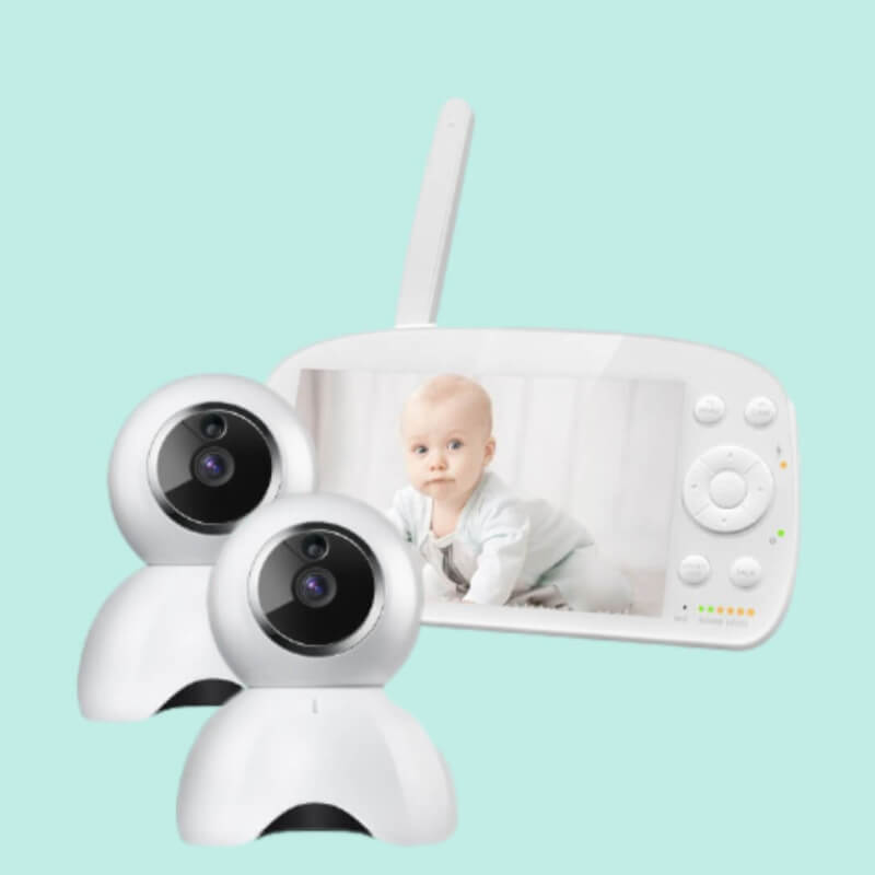 Appareil Babyphone avec deux caméra pour surveiller vos jumeaux facilement Babykare.fr