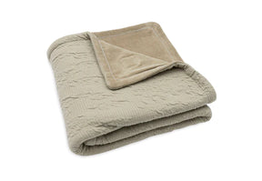 Couverture Berceau 75x100cm Soft Waves Olive Green Jollein