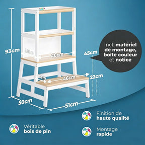 Tour d'apprentissage Barn Montessori 93 × 51 × 50 cm