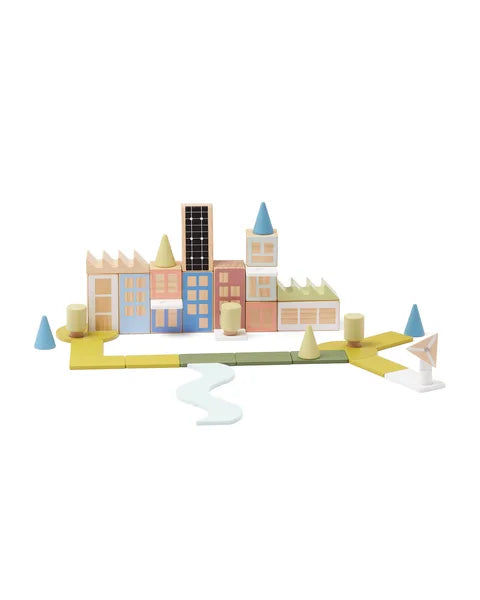 Formes de construction  de ville 39 pièces Aiden Kid's Concept - Construction Set Toys par Kid's Concept
