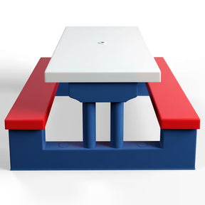 Salon de jardin pour enfants table et bancs avec parasol