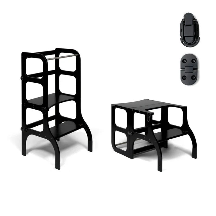 STEP’n’SIT • Tour d’apprentissage convertible 2-en-1 (tour + table)