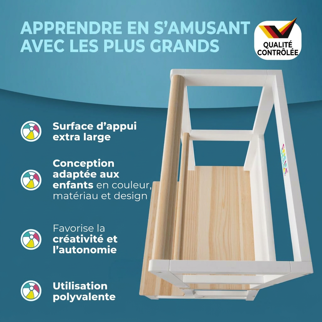 Tour d'apprentissage Barn Montessori 93 × 51 × 50 cm