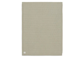 Couverture 100x150cm Grain Knit Olive Green - Jollein