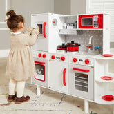 Cuisine pour enfants en bois 91 × 33 × 86/92 cm avec 38 accessoires