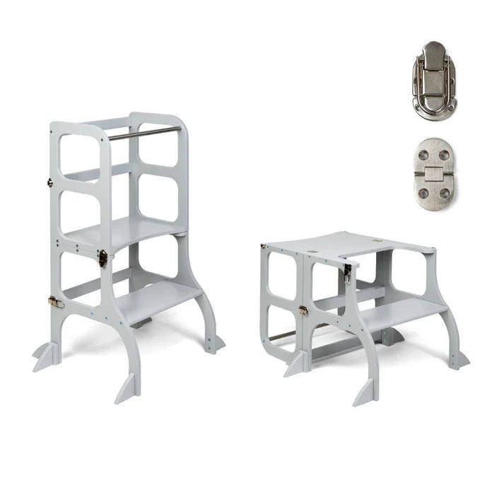 STEP’n’SIT • Tour d’apprentissage convertible 2-en-1 (tour + table)