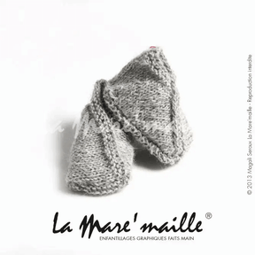 Chaussons bébé maille laine alpaga tricot main - La Mare'maille - Baby & Toddler Socks & Tights par La Mare'maille