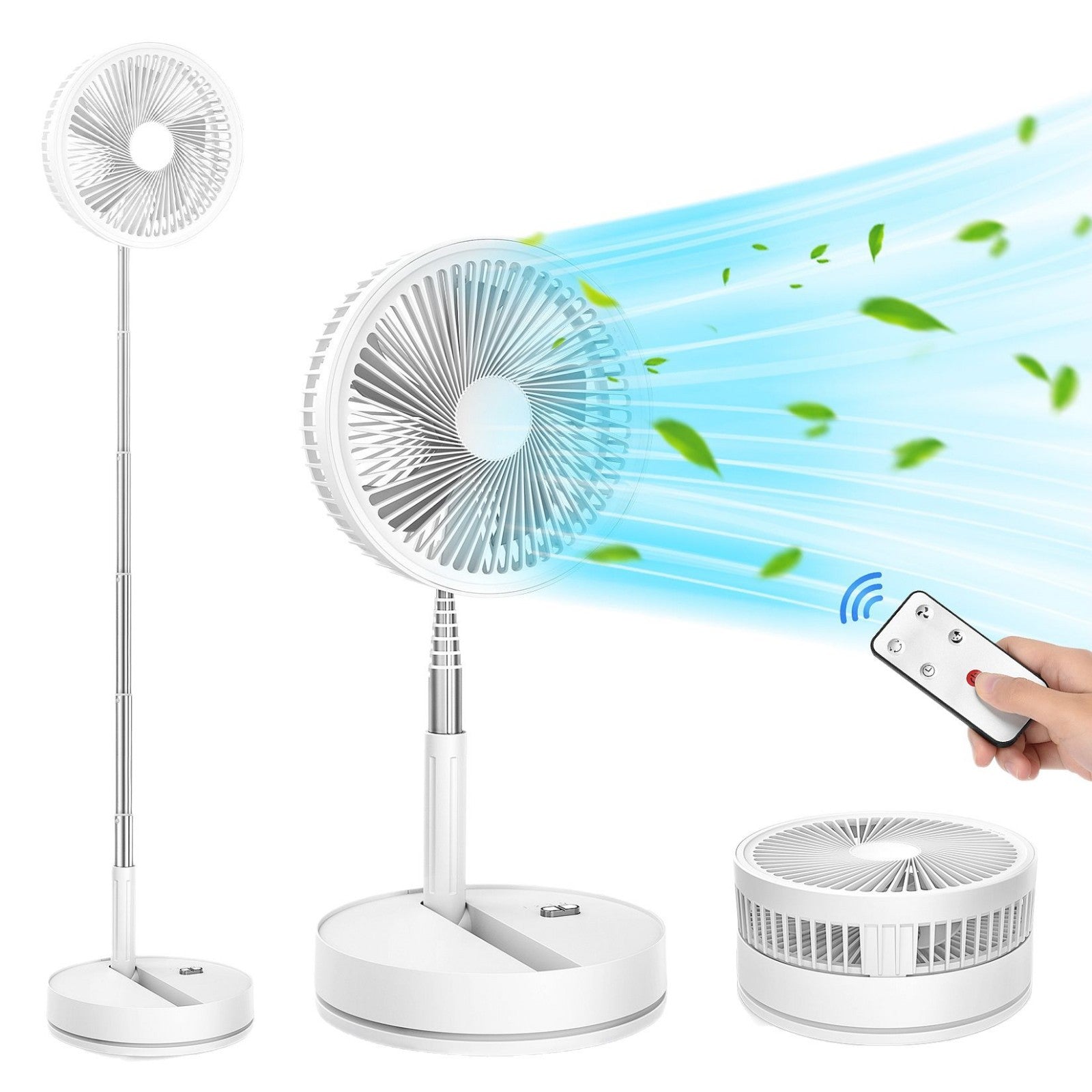 Ventilateur Pliable et Rechargeable Sans Fil