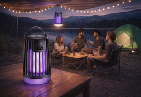 Lampe Anti-Moustiques Solaire – Piège UV & Camping