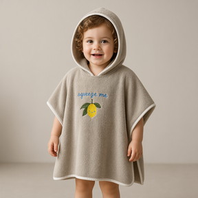 Cape de Bain Enfant à Capuche 100% Coton