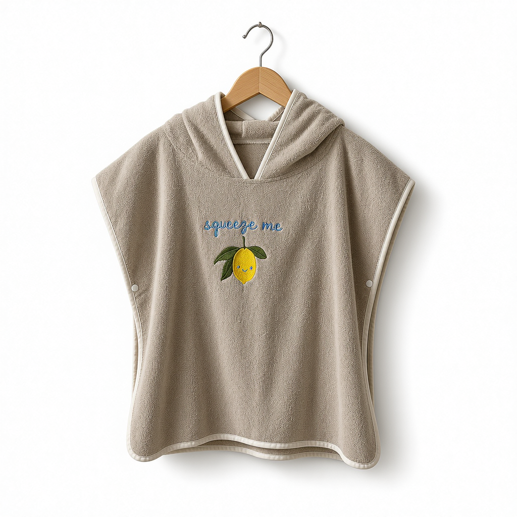 Cape de Bain Enfant à Capuche 100% Coton