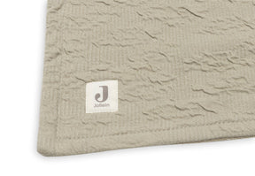 Couverture 100x150cm Soft Waves Olive Green - Jollein