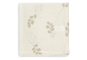 Serviette gaze de Coton 31x31cm (x3) Twig Olive Green - Jollein