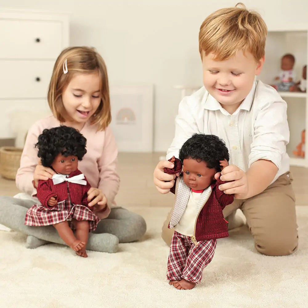 Poupée garçon afro-américain 38cm Miniland - Doll & Action Figure Accessories par Miniland