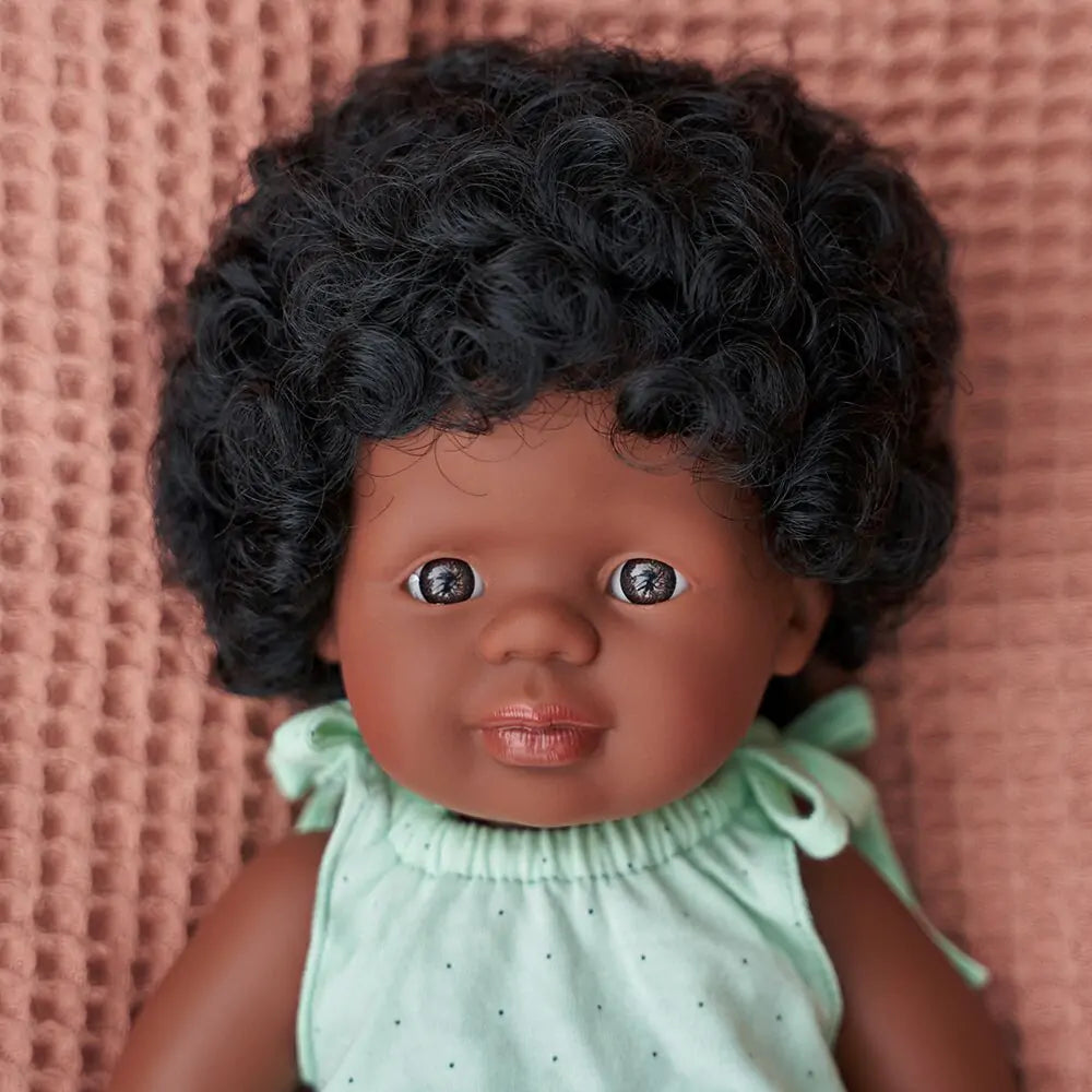 Poupée fille afro-américaine 38cm Miniland
