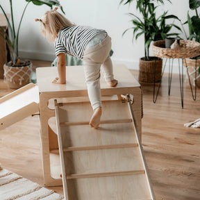 Cube d’escalade & cabane de jeu modulable en bois CUBITRI