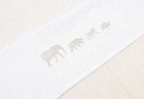 Drap Berceau 75x100cm Animal Nougat - Jollein