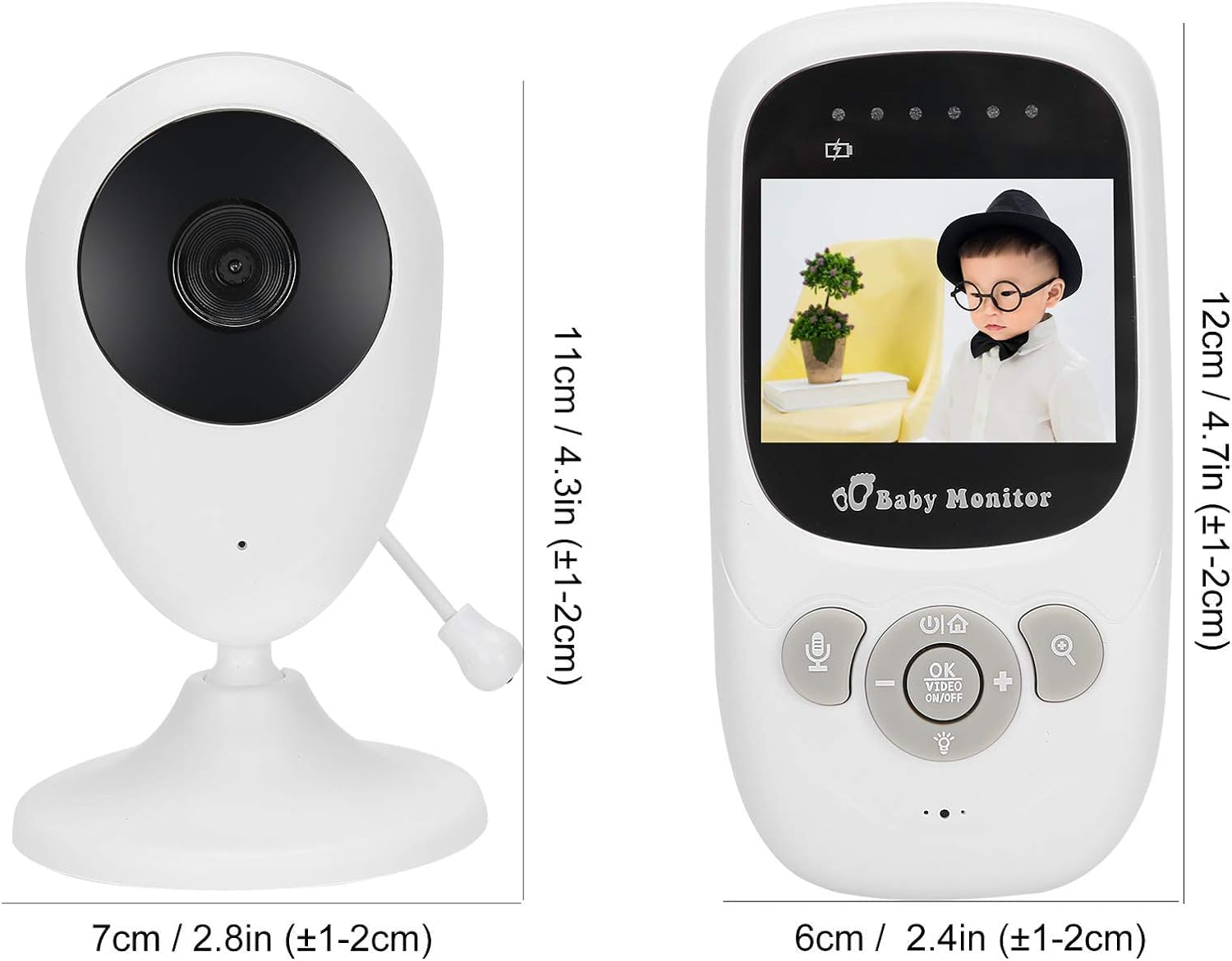 Babyphone Advanced nomade Babykare camera et écran 2.4" LCD