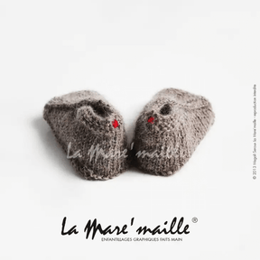 Chaussons bébé maille laine alpaga tricot main - La Mare'maille - Baby & Toddler Socks & Tights par La Mare'maille