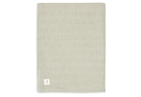 Couverture 100x150cm Grain Knit Olive Green/Velvet - Jollein