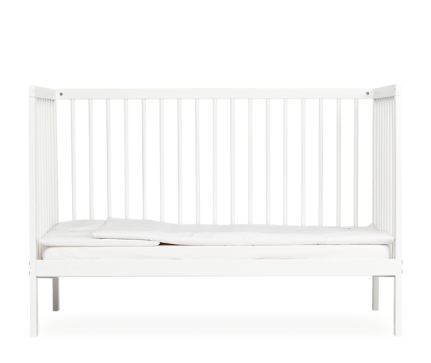 Mini Lit Bébé à barreaux 60x120cm sommier réglable