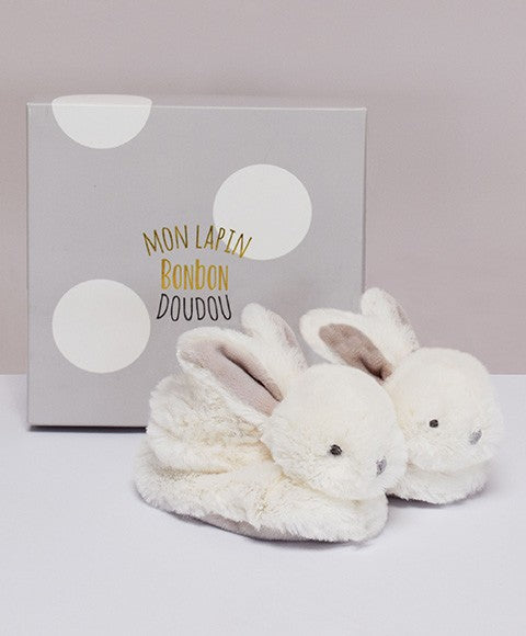 Chausson Lapin Bonbon 0/6 mois Doudou et Compagnie - Stuffed Animals par Doudou et compagnie
