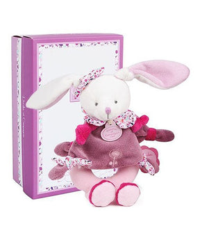 Peluche hochet Cerise le lapin rose 19 cm Doudou et Compagnie - Stuffed Animals par Doudou et compagnie