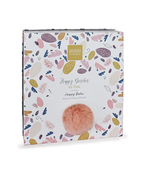 Coffret Doudou plat Lapin Happy beige 25 cm Doudou et Compagnie - Stuffed Animals par Doudou et compagnie