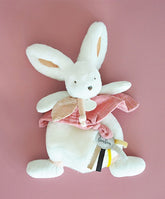 Coffret Doudou plat Lapin Happy beige 25 cm Doudou et Compagnie - Stuffed Animals par Doudou et compagnie