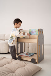 Bibliothèque voiture Montessori