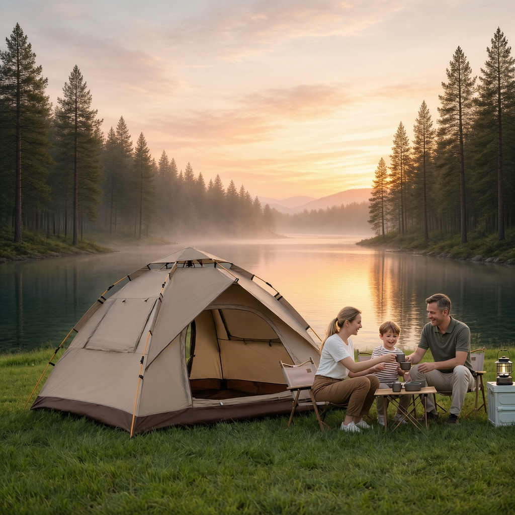 Tente de Camping montage rapide et protection UV UPF50+