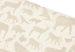Lange gaze de Coton Animal Nougat (x3) Jollein