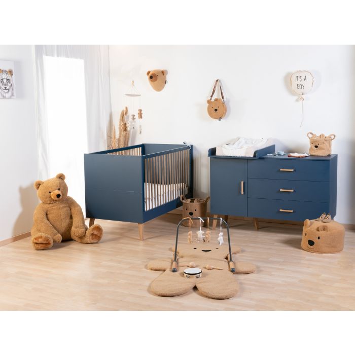 Chambre complète Bleu nuit Lit et commode avec plan à langer - Childhome - bedrooms par Childhome